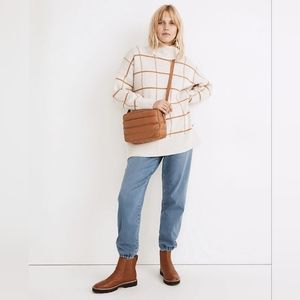 Madewell Pearldale Turtleneck Sweater Windowpane